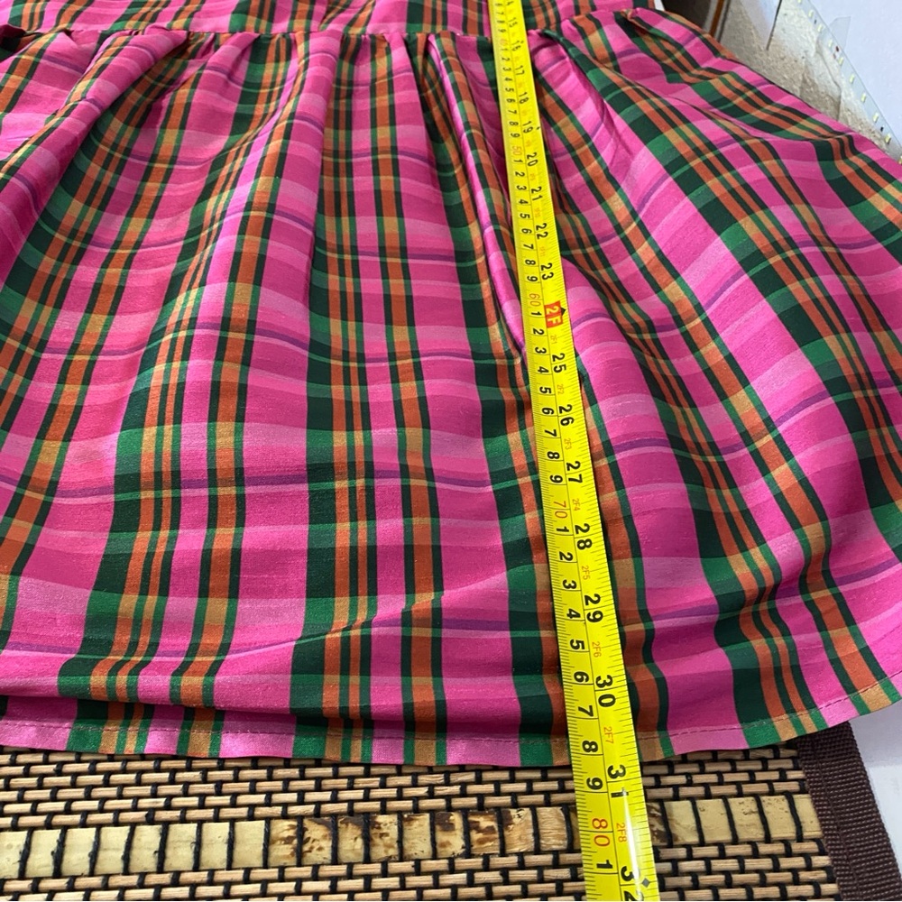 WAYWARD FANCIES Check Print Dupioni Peplum Top XXL Feminine Preppy Casual - Picture 11 of 12